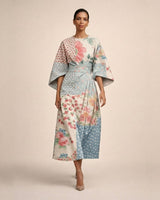 Evarin - Florales Soft-Touch-Midi-Kleid in Bunt