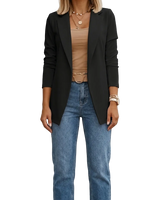 Parina - Knitterfreier Blazer in Schwarz