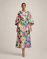 Evarin - Florales Soft-Touch-Midi-Kleid in Floral