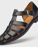 Emil | Premium Herren-Sandalen im Gladiator-Stil in Schwarz