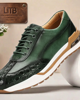 Huxley - Strukturierte Sneaker in Grün