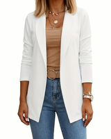 Parina - Knitterfreier Blazer in Weiß