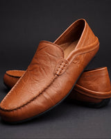 Axton - Eleganter Slipper in Braun