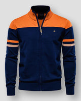 Gestreifte Schulter-Trainingsjacke - Ruben in Orange