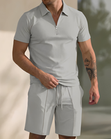 Giovanni – Modernes und Bequemes Herren-Set in Grau