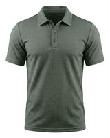 Dario | Atmungsaktives Stretch Poloshirt in Salbei Grün
