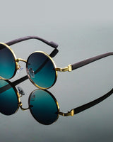 Aila | Premium Metall-Sonnenbrille mit Anti-Reflektion in Grün
