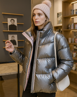 Julia - Moderne und bequeme Winterjacke in Grau