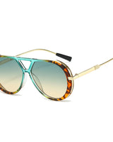 Liva | Stilvolle Sonnenbrille mit UV-Schutz in Grün / Braun