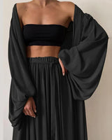 Theodora | Schönes 3-teiliges Set für Frauen in Schwarz