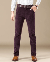Cecilio™ Premium Corduroy Hosen in Dunkelviolett