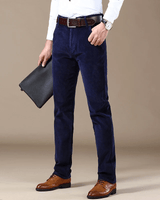Cecilio™ Premium Corduroy Hosen in Dunkelblau