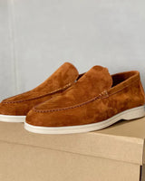 Gerhard | Herren Wildleder Loafer Schick Komfort Elegant in Karamell