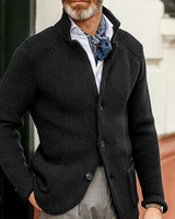 Beck™ - Zeitloser Strickcardigan in Schwarz