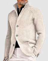 Beck™ - Zeitloser Strickcardigan in Weiß