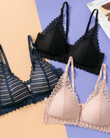 Charli - Sexy Spitzenfront-BH in Blau