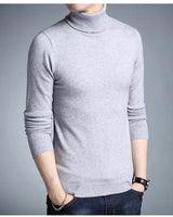 Herren-Rollkragenpullover - KORELIN in Grau