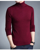 Herren-Rollkragenpullover - KORELIN in Rot