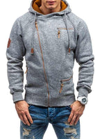 Lyona | Modischer Pullover Winterjacke Herren in Lichtgrau