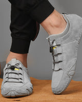 Silas - Sneaker mit elastischem Verschluss in Grün