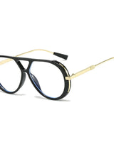 Liva | Stilvolle Sonnenbrille mit UV-Schutz in Schwarz / Transparent