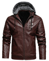 HERITAGE RACER - LEDERJACKE in Weinrot