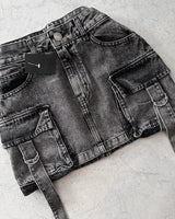 Stilreicher Damen Jeansrock - Celeste in Schwarz