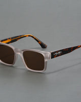 Jorvis - polarisierte Sonnenbrille in Silberner Leopard
