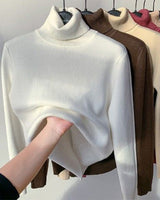 Charles | Maxi-Komfortpullover mit Rollkragen in Weiß