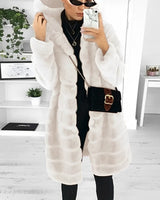 Weicher Modemantel für Frauen - Annabelle in Beige