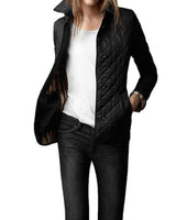 Andrea | Damen Gesteppte Freizeitjacke mit Knopfleiste vorne in Schwarz
