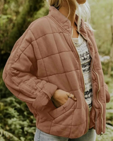 Oversized Gefütterte Übergangsjacke - Eliza in Braun
