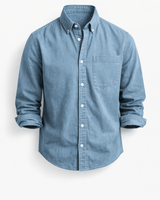 DIEGO | CASUAL-CHIC HEMD in Hellbau
