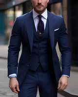 Abenner - Eleganter dreiteiliger Anzug in Marineblau