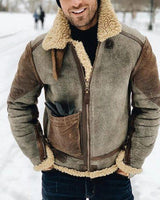Herren-Jacke Im Lammfell-Stil - Thies in Beige