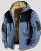Herren Kapuzenjacke Mit Geradem Schnitt - Rasmus in Blau