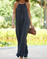 Elaine - Elegantes Maxikleid in Schwarz (Fast ausverkauft)