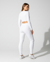 Hoch Taillierte Sportleggings - MoveEase in Weiß