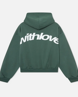 Unisex Pullover Hoodie Regular Fit mit langen Ärmeln in Grün