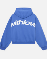 Unisex Pullover Hoodie Regular Fit mit langen Ärmeln in Blau