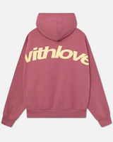 Unisex Pullover Hoodie Regular Fit mit langen Ärmeln in Rosa
