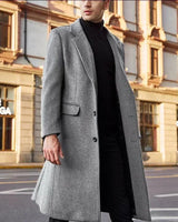Warme, wasserdichte Winterjacke für Männer in Grau