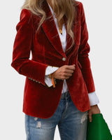 Aria - Maßgeschneiderter Blazer für einen makellosen, schicken Look in Rot