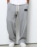 Gerald | Weite Hose mit verstellbarem Bund in Grau