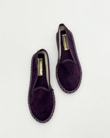 Fri | Damen Friulanische Samt-Schuhe – Weiche Samt Hausschuhe in Violett