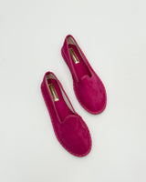 Fri | Damen Friulanische Samt-Schuhe – Weiche Samt Hausschuhe in Fuchsia