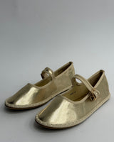 Friulane mit Riemen in Gold