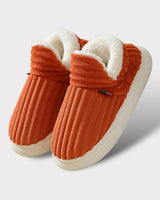 Luxus Winterhausschuhe - Elise in Orange