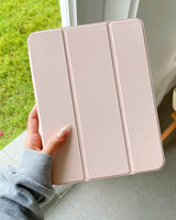 Origami iPad-Hülle aus Silikon – FlexFold Smart Case in Pink
