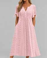 Siena - Luftiges Boho-Sommerkleid in Rosa